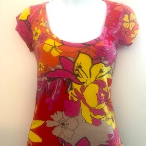 Christian Lacroix vintage floral top small